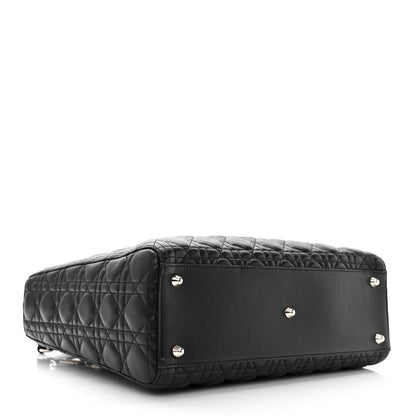 Christian Dior Lambskin Cannage Large Lady Dior Black 4 of 10