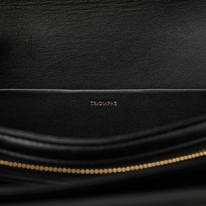 Celine Shiny Calfskin Medium Triomphe Black 7 of 17