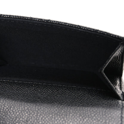 Chanel Caviar Quilted Double Flap Wallet Black 6 of 10