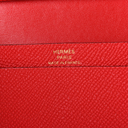 Hermes Epsom Mini Bearn Wallet Rouge De Coeur 6 of 6