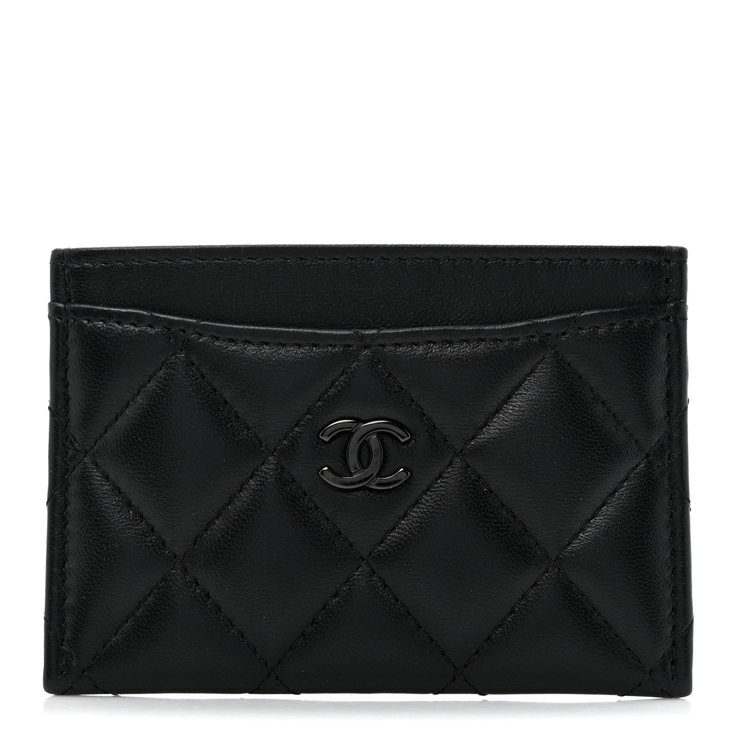 Chanel Lambskin Quilted Card Holder So Black 1 of 11