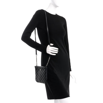 Chanel Quilted Lambskin Crossbody Bag Black 2 of 10