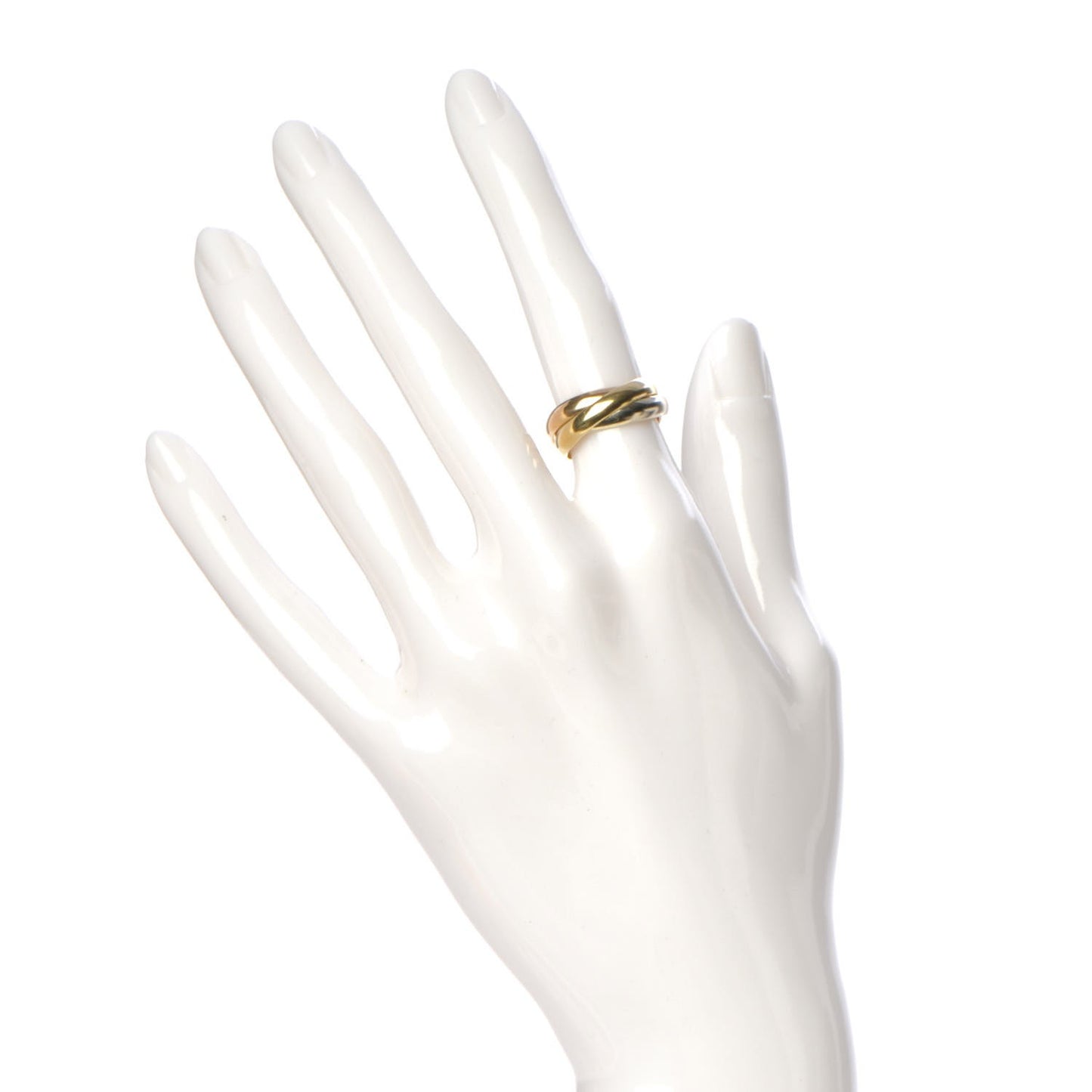 18K Pink Yellow White Gold Les Must De Trinity Ring 48 4.5