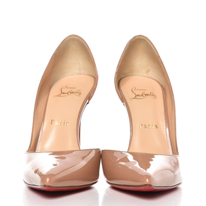 Christian Louboutin Patent Iriza 100 Pumps 37 Nude 2 of 11
