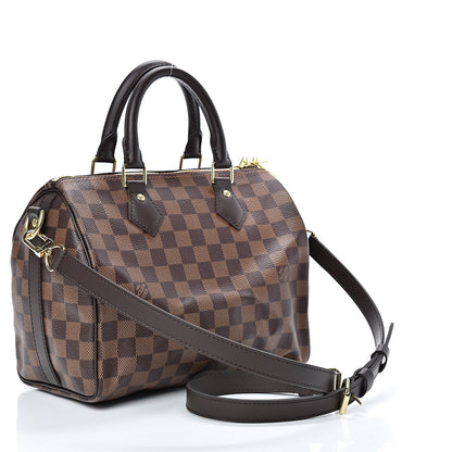 Louis Vuitton Damier Ebene Speedy Bandouliere 25 2 of 10