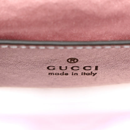 Gucci Iridescent Nappa Chevron Matelasse Mini GG Marmont Shoulder Bag Iridescent Escape Pink 6 of 11