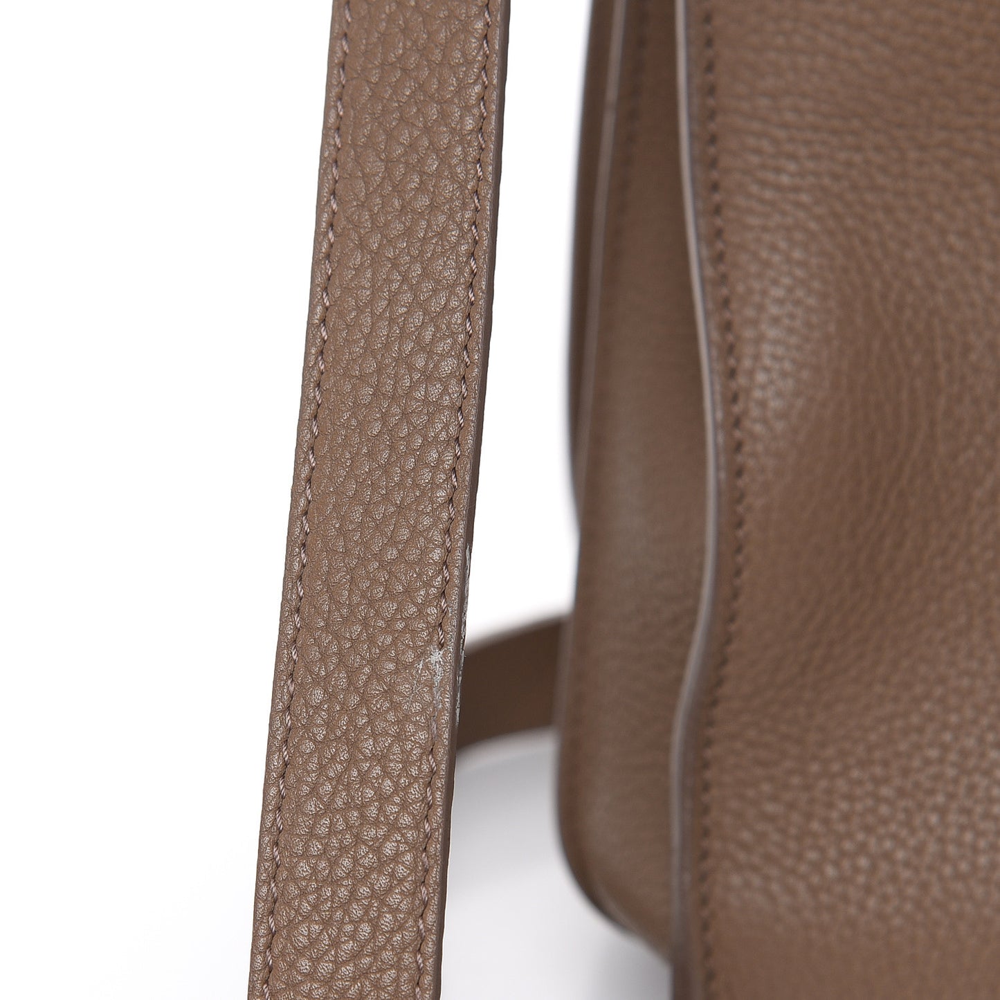 Grained Calfskin Small Supple Sac De Jour Taupe