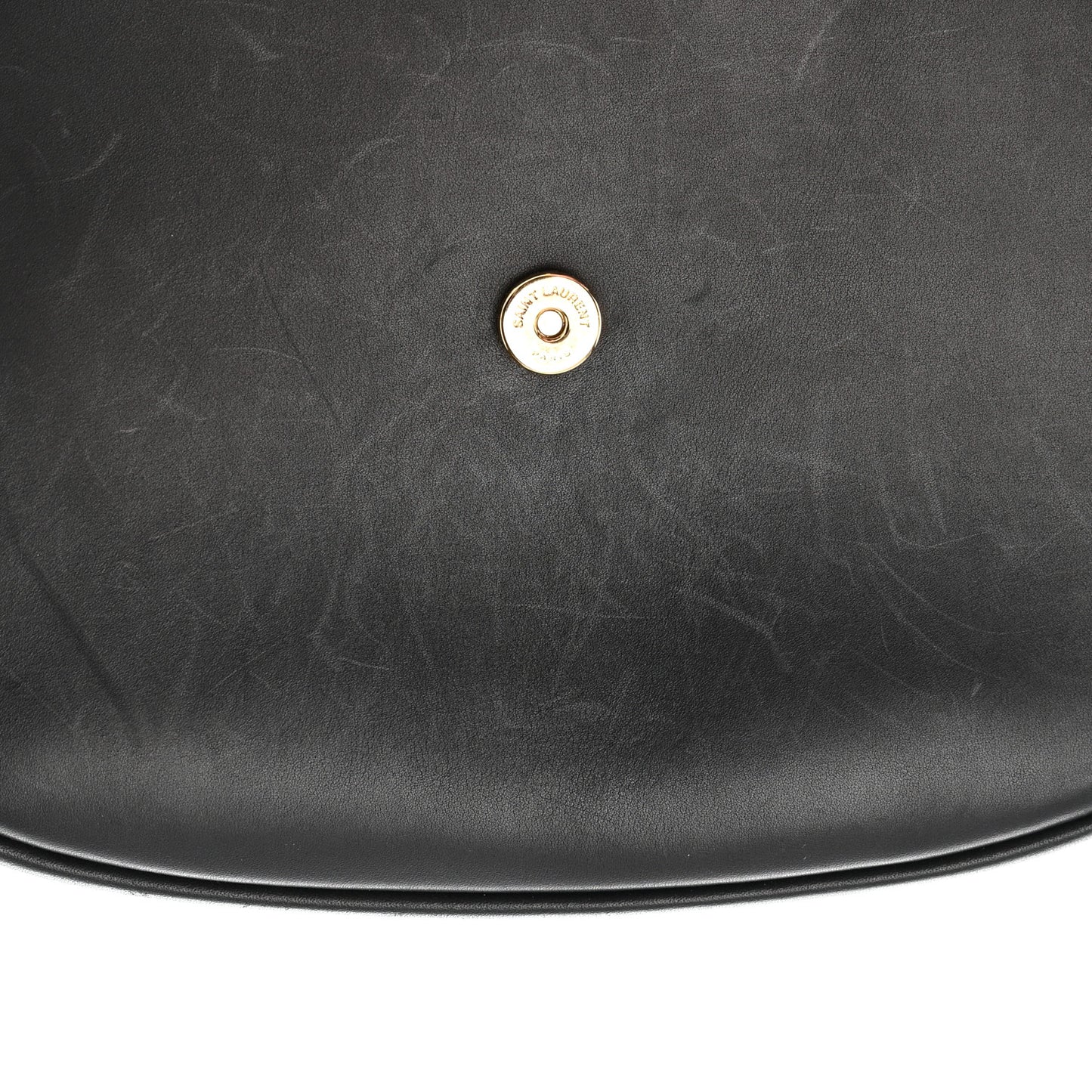 Smooth Calfskin Monogram Medium Kaia Satchel Black