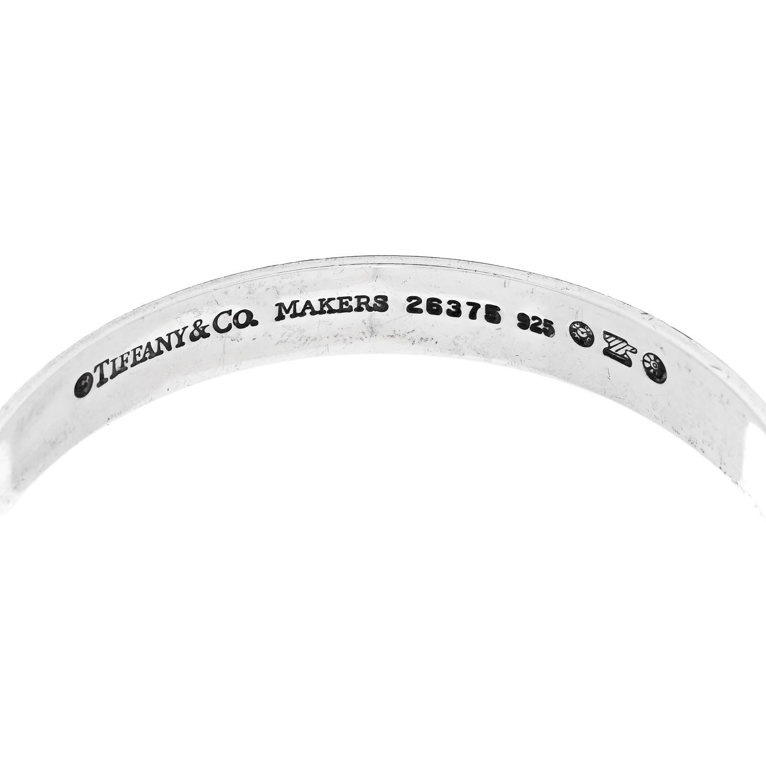 Tiffany Sterling Silver Celtic Makers Mark Bangle Bracelet 3 of 4
