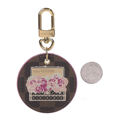Louis Vuitton Damier Ebene Illustre Posies Bag Charm 2 of 5