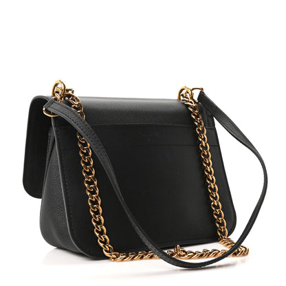 Louis Vuitton Grained Calfskin Lockme Chain Bag PM Black 3 of 10