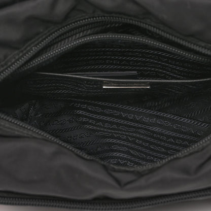 Prada Nylon New Vela Studded Messenger Bag Black Rosa Fluo 4 of 8