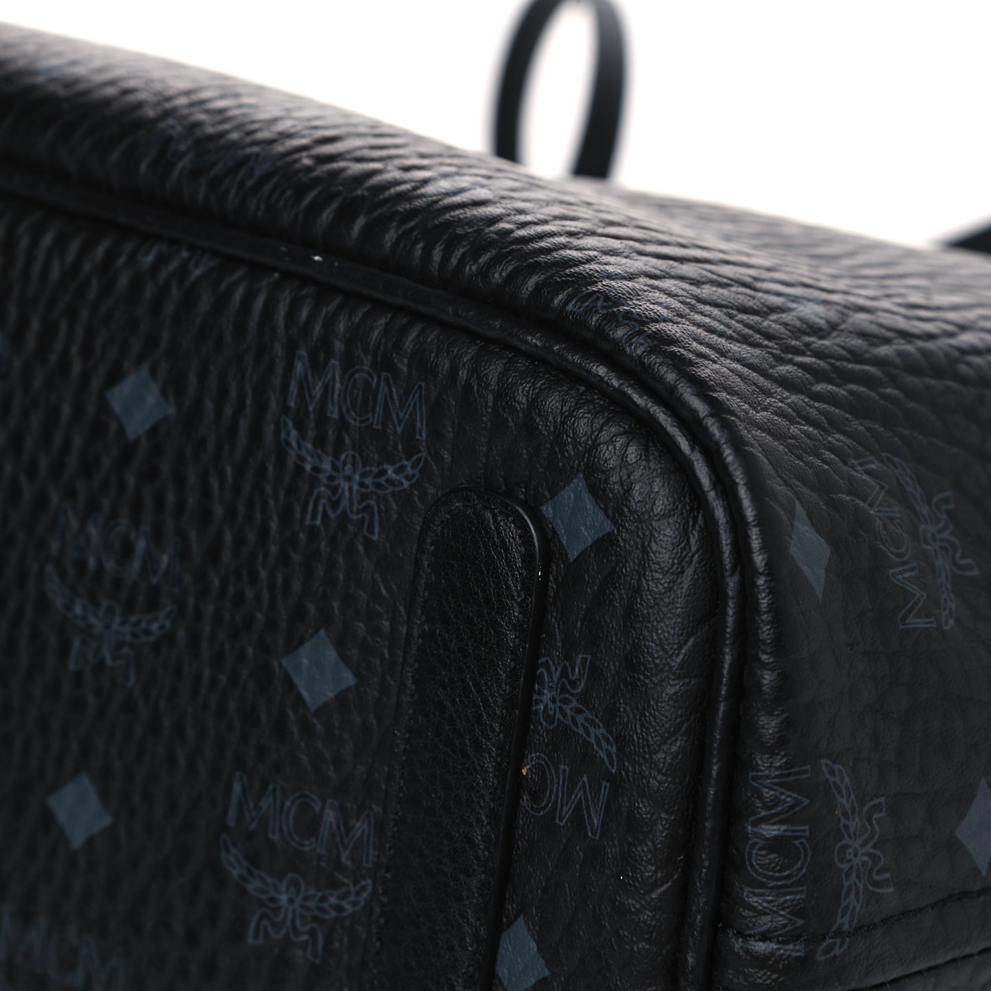 Visetos Medium Liz Reversible Shopper Tote Black