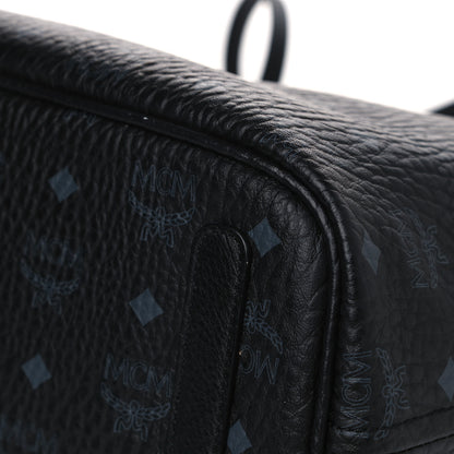 MCM Visetos Medium Liz Reversible Shopper Tote Black 13 of 19