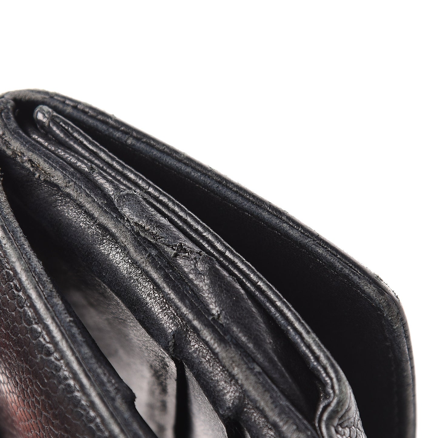 Caviar Timeless CC Compact French Wallet Black