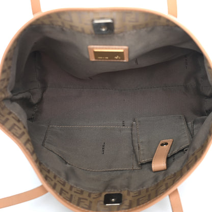 Fendi Zucchino Small Roll Tote Beige 5 of 9