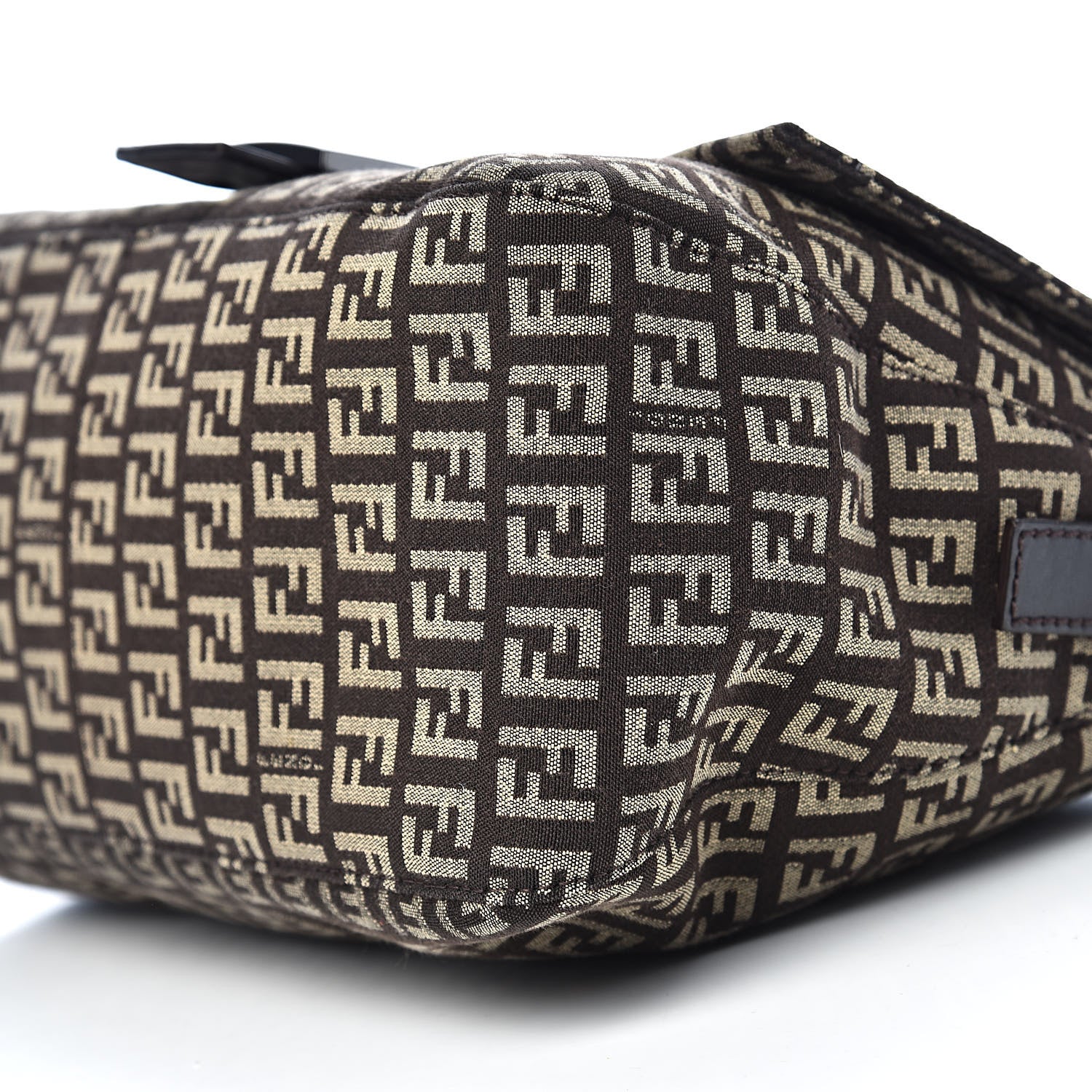 Fendi Zucchino Vitello Mama Baguette Testa di Moro Beige 8 of 9