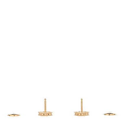 Van Cleef & Arpels 18K Yellow Gold Black Onyx Sweet Alhambra Earrings 3 of 5