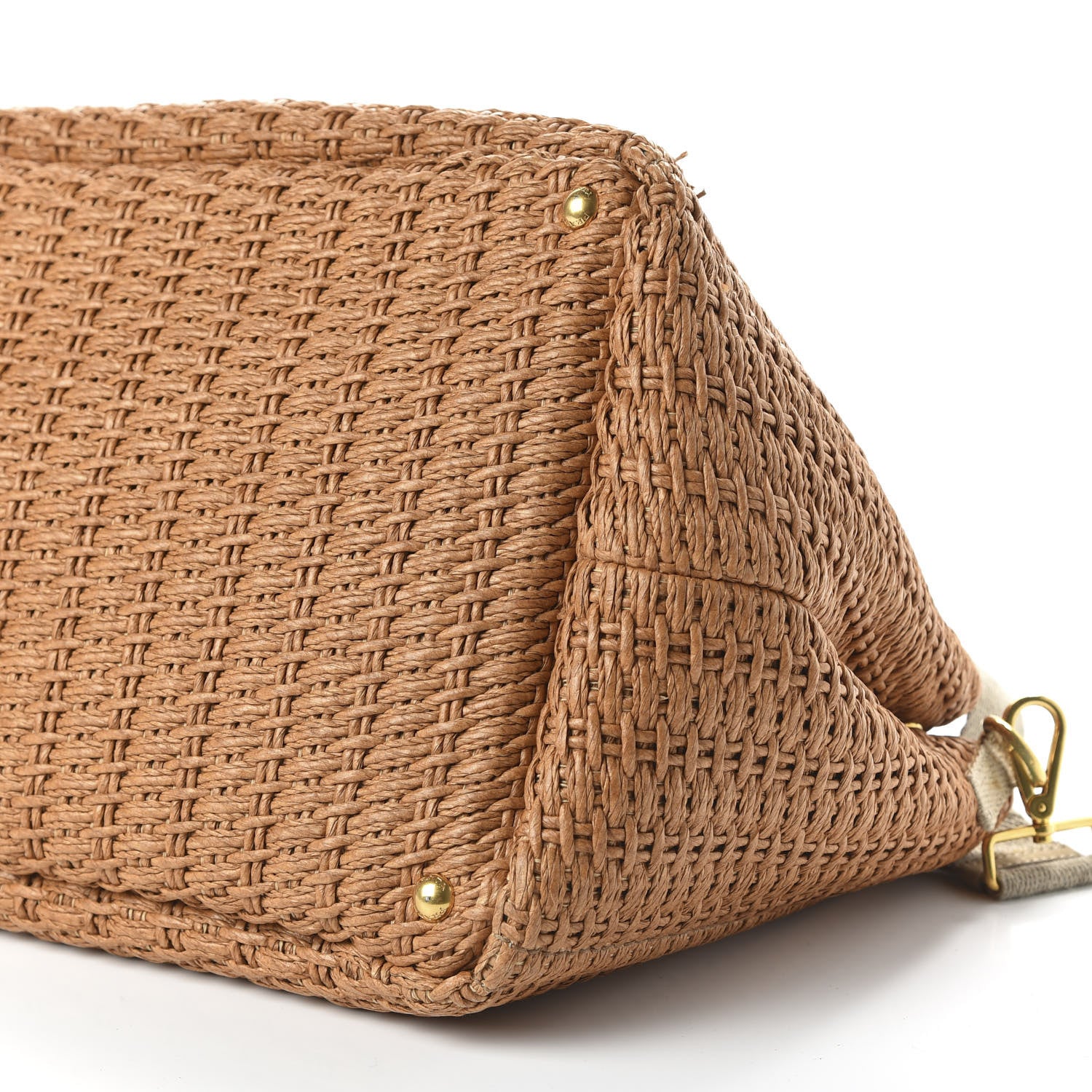 Prada Raffia Canvas Mistolino Tote Naturale 7 of 11