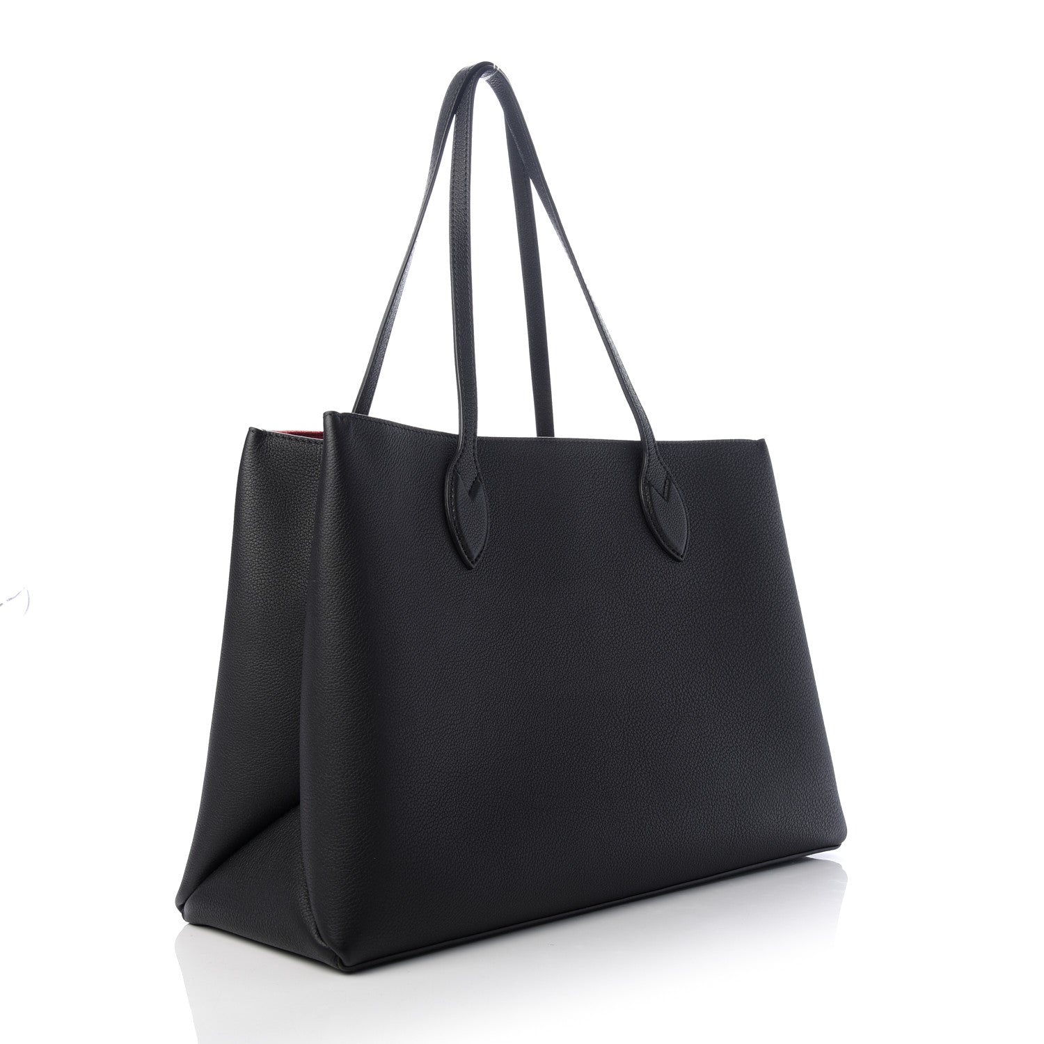 Louis Vuitton Grained Calfskin Lockme Shopper Black 3 of 9
