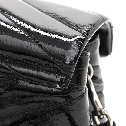 Saint Laurent Patent Y Quilted Monogram Toy Loulou Crossbody Bag Black 13 of 14