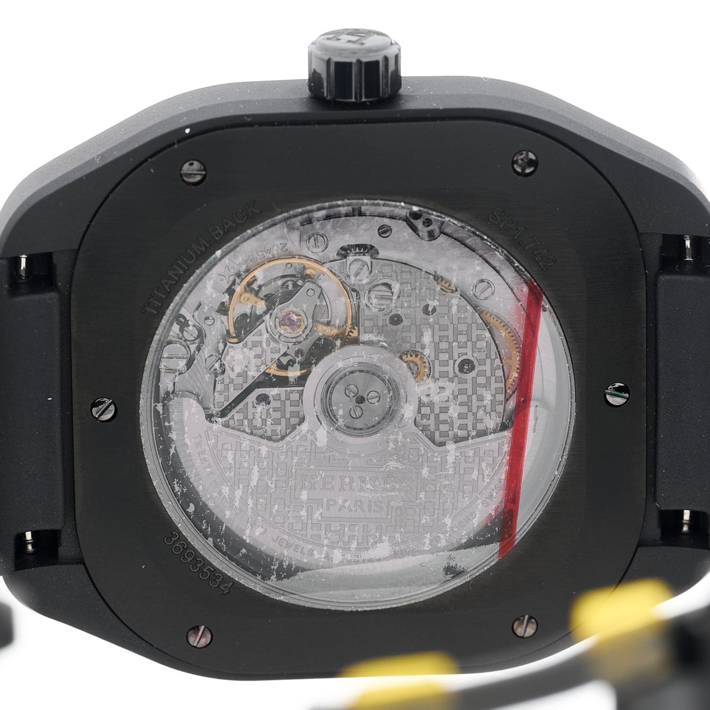 DLC Coated Titanium Rubber 39mm H08 Automatic Watch Noir