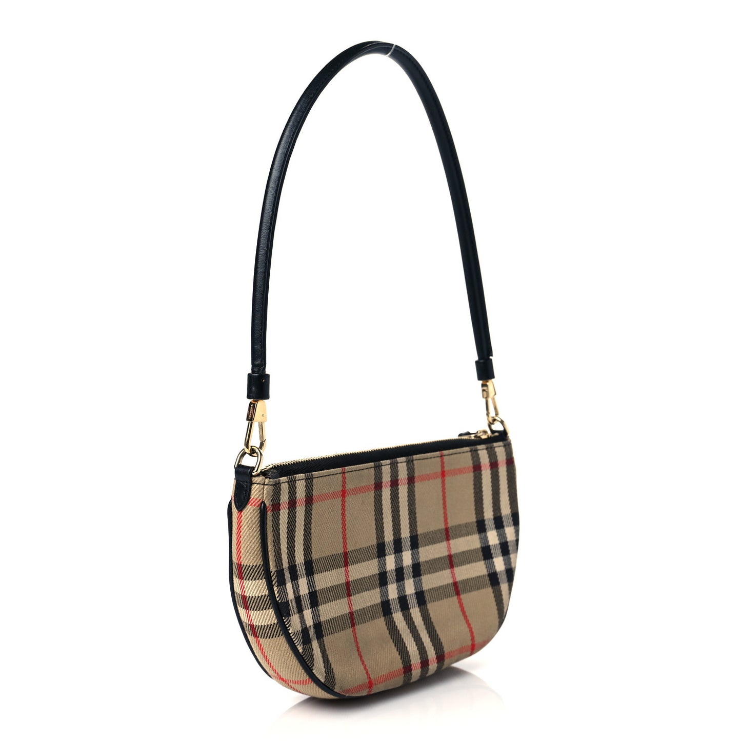 Vintage Check Calfskin Olympia Pouch Archive Beige