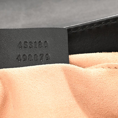 Gucci Guccissima Web Medium Padlock Messenger Shoulder Bag Black 7 of 10