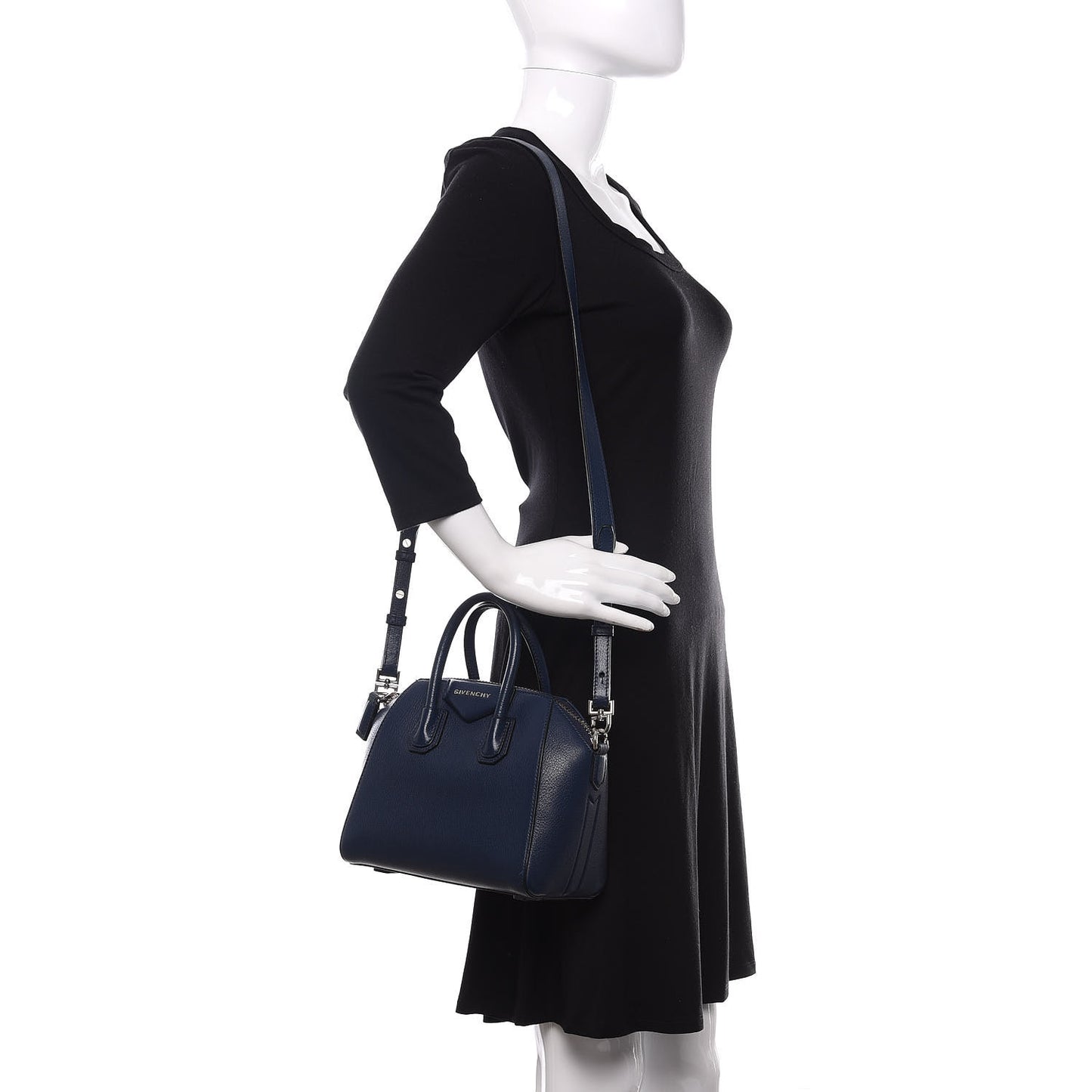 Sugar Goatskin Mini Antigona Night Blue