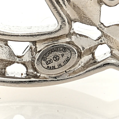 Chanel Crystal Starfall CC Hair Clip Silver 3 of 3