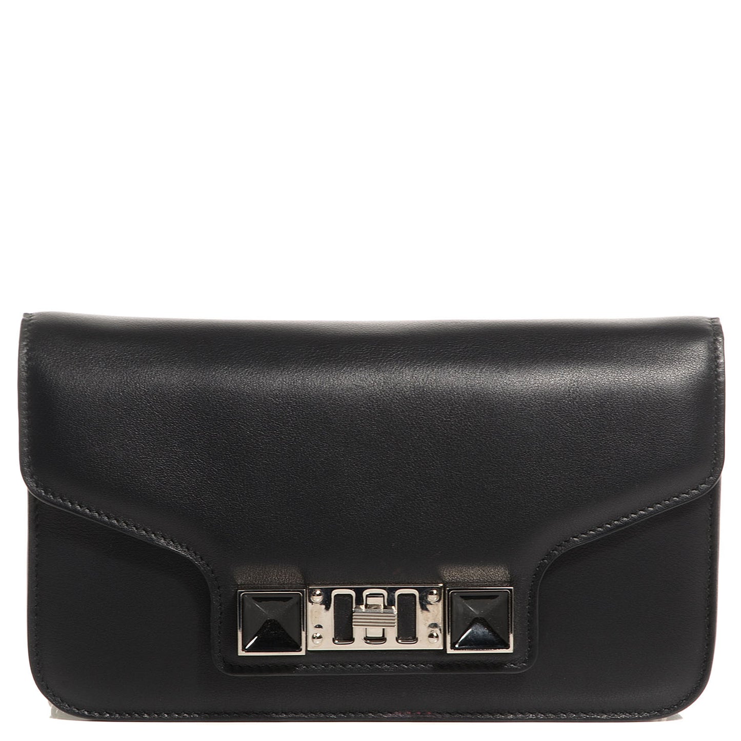 Leather PS11 Chain Wallet Black
