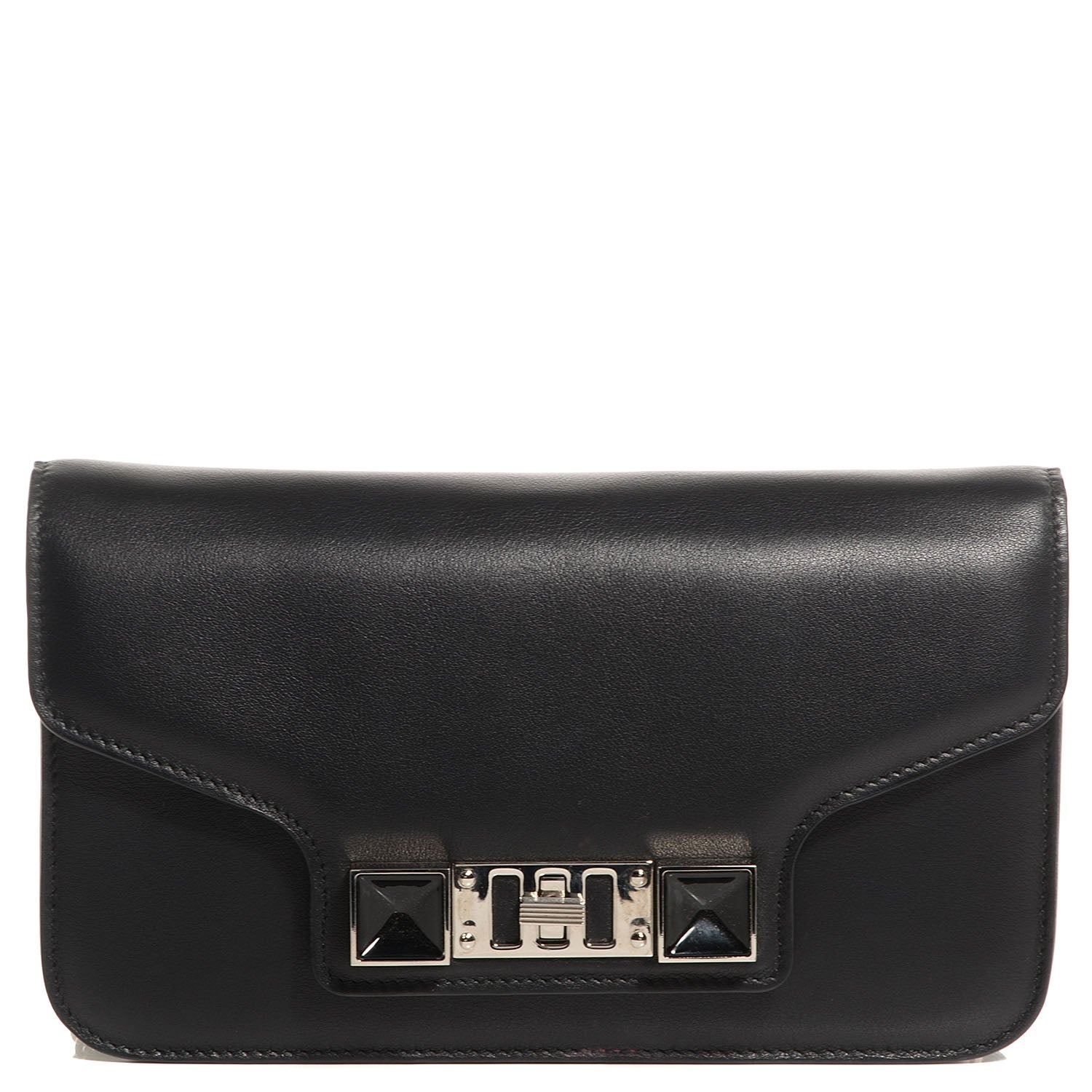 Proenza Schouler Leather PS11 Chain Wallet Black 1 of 8