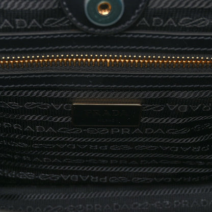 Prada Tessuto Nylon Soft Calf Small Tote Black 6 of 9