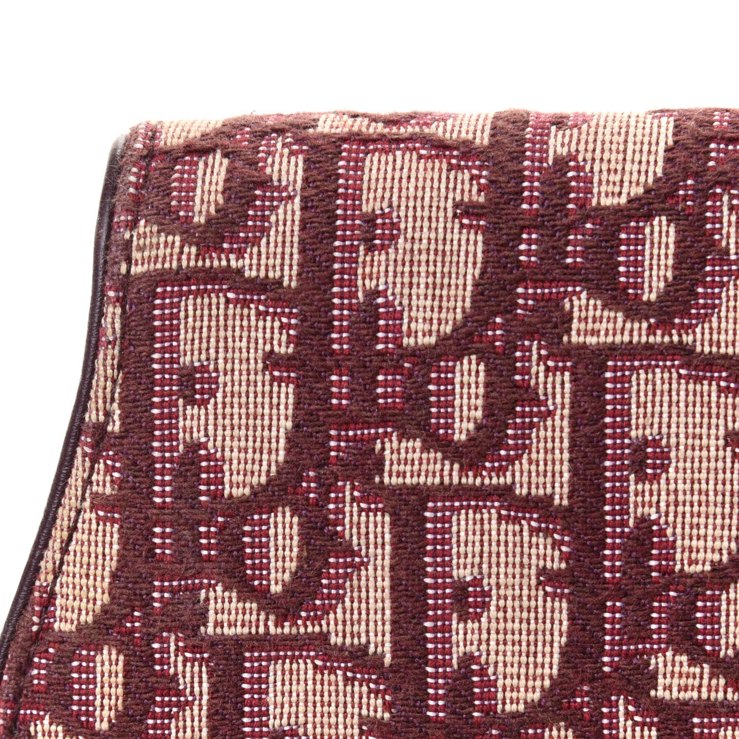 Christian Dior Oblique Saddle Pouch Bordeaux 10 of 11