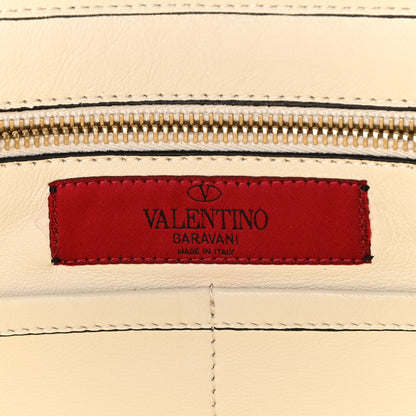 Valentino Garavani Vitello Medium Rockstud All Over Tote White 5 of 10