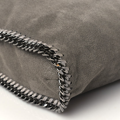 Stella McCartney Shaggy Deer Small Falabella Fold Over Tote Light Grey 8 of 9