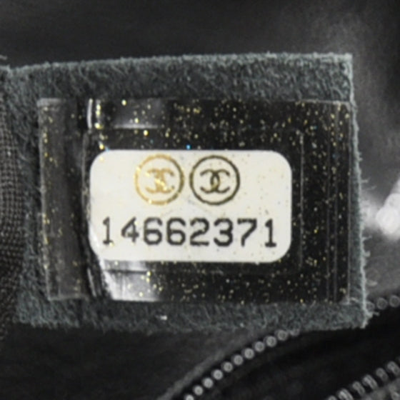 Lambskin Half Moon Wallet On Chain Bag Black