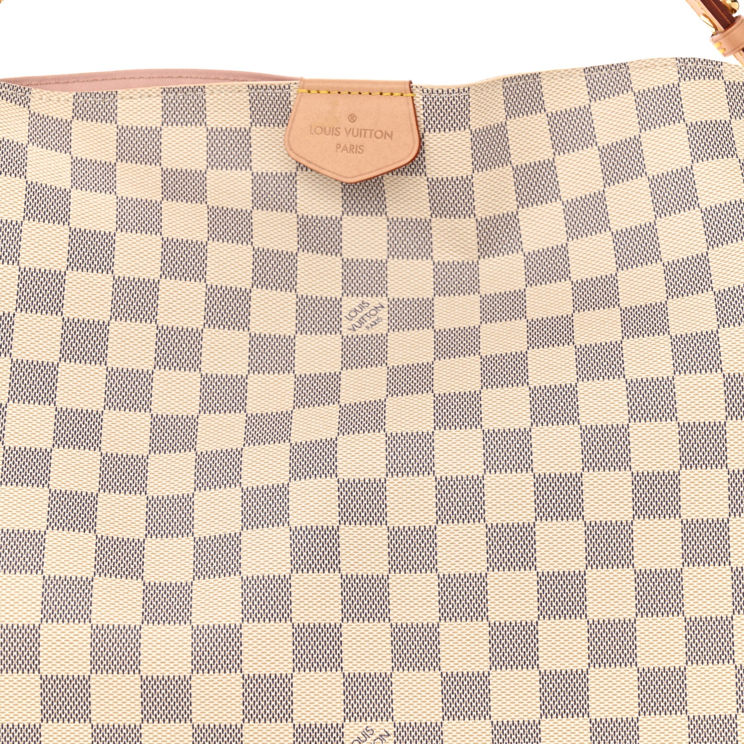 Louis Vuitton Damier Azur Graceful MM Rose Ballerine 7 of 9