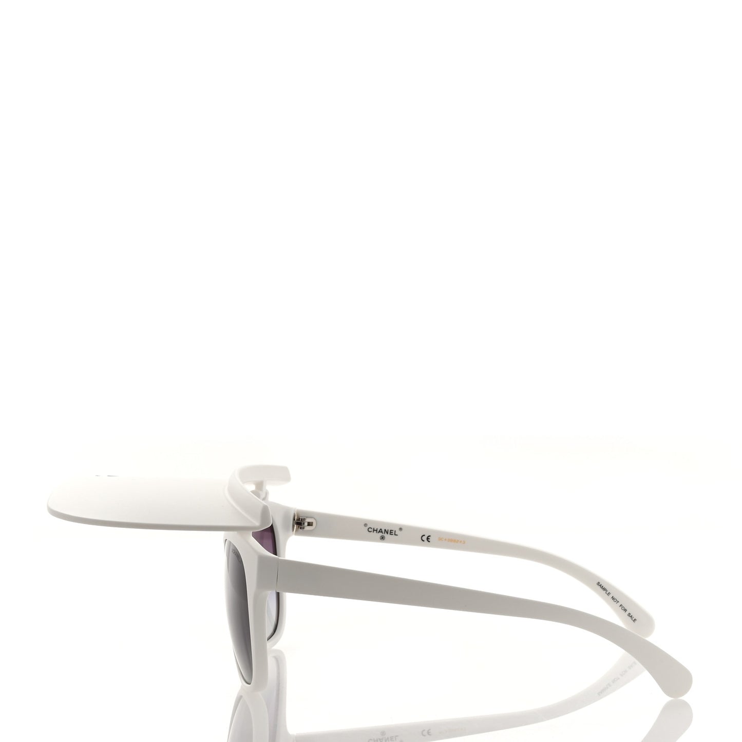 Acetate Visor Sunglasses 71046 White