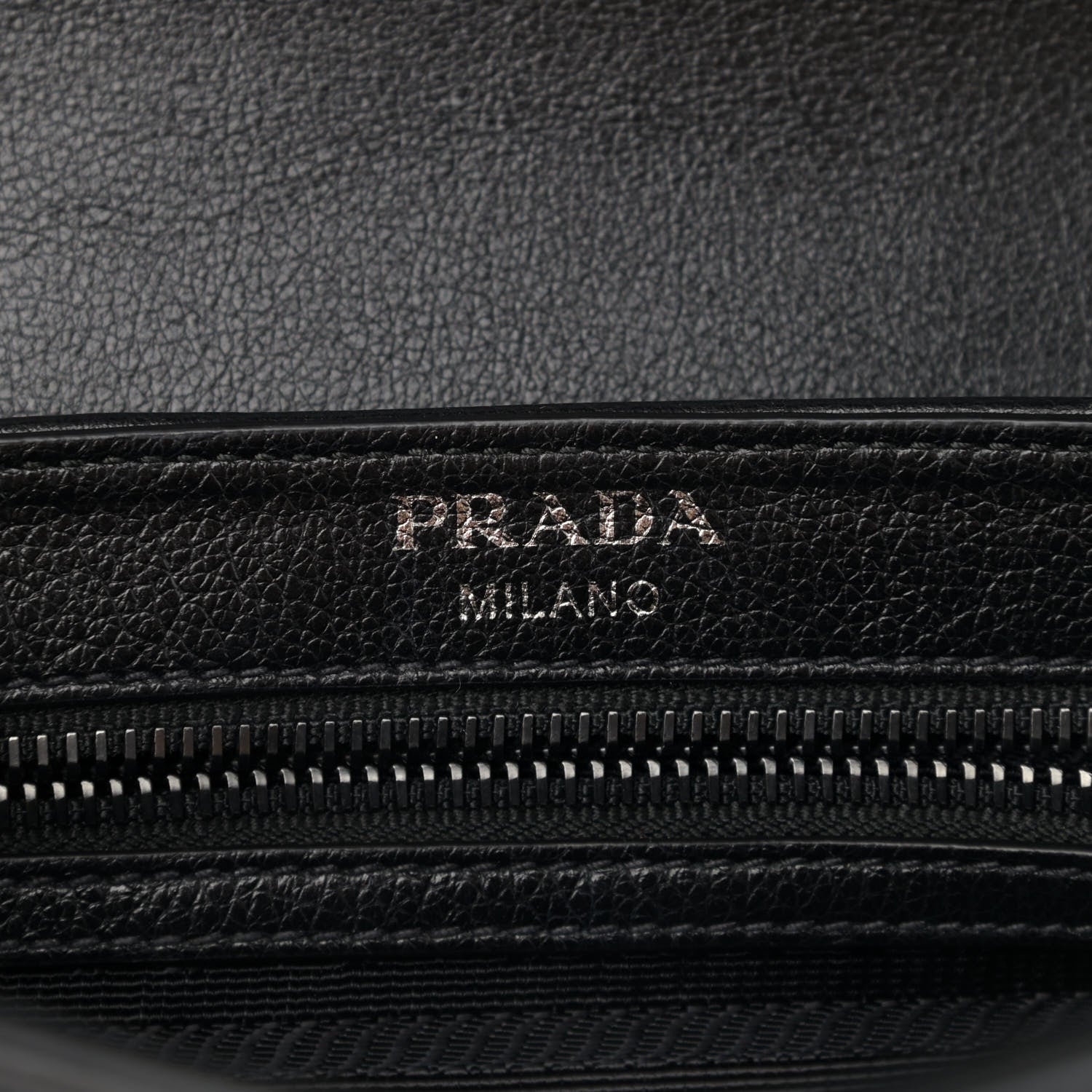 Prada Glace Calfskin Studded Crossbody Black 6 of 9