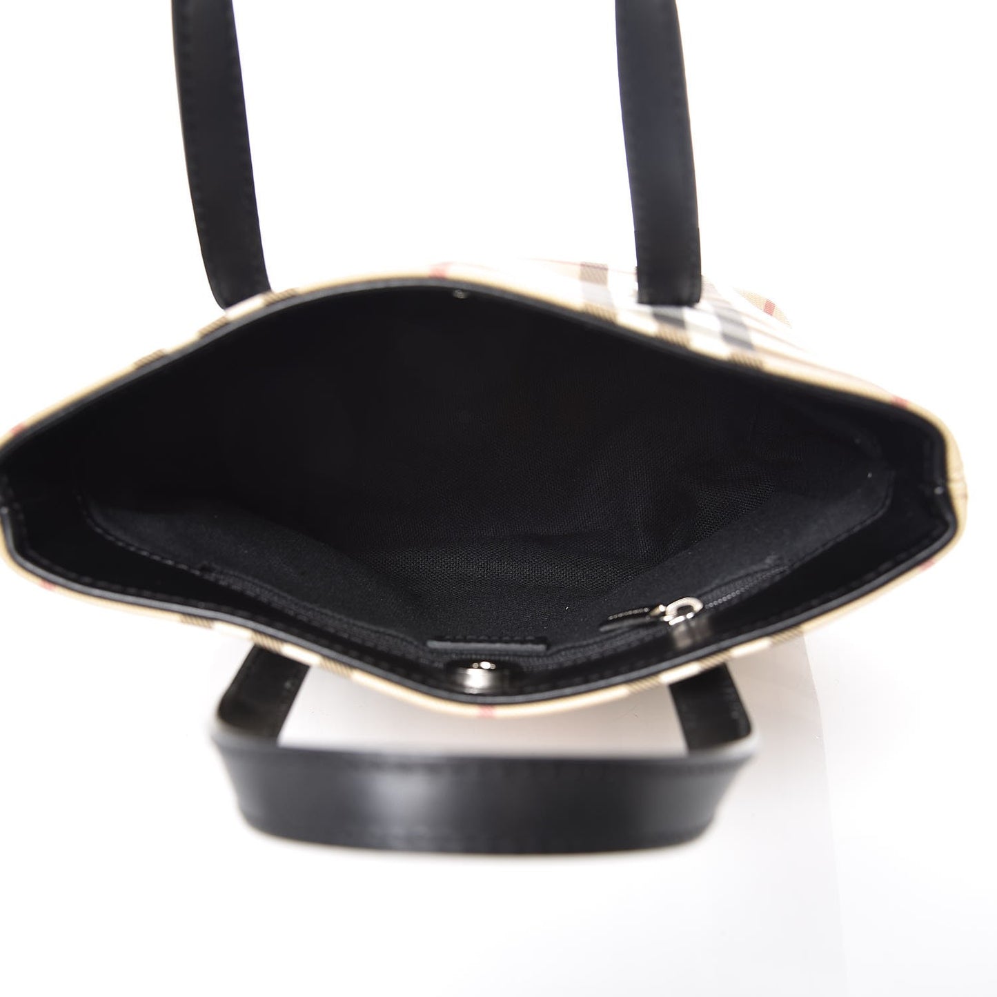 House Check Tote Black
