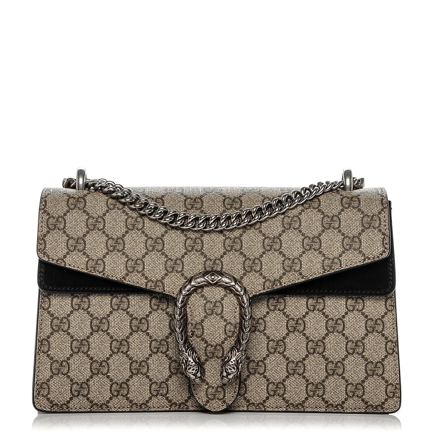 GG Supreme Monogram Small Dionysus Shoulder Bag Black