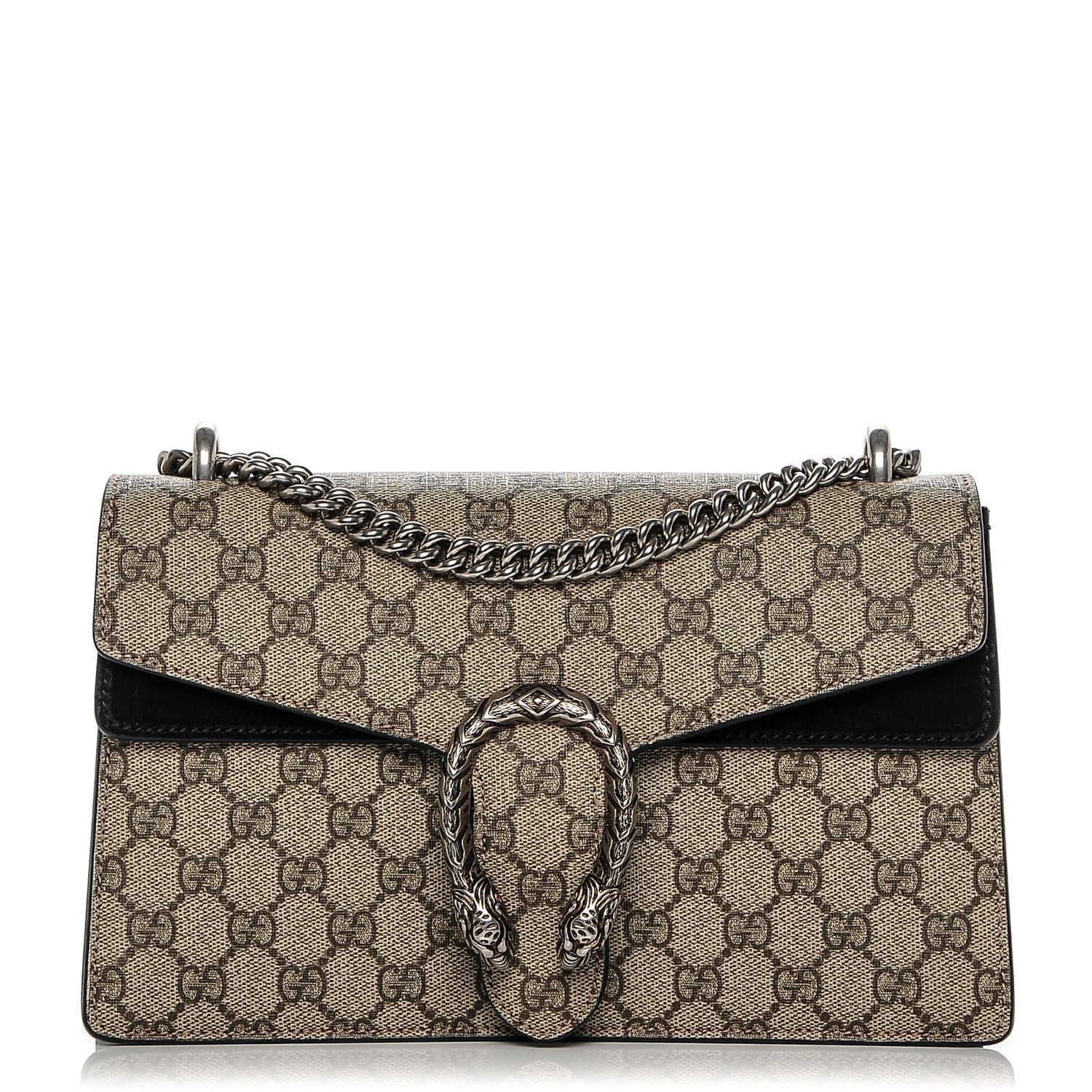 Gucci GG Supreme Monogram Small Dionysus Shoulder Bag Black 1 of 6