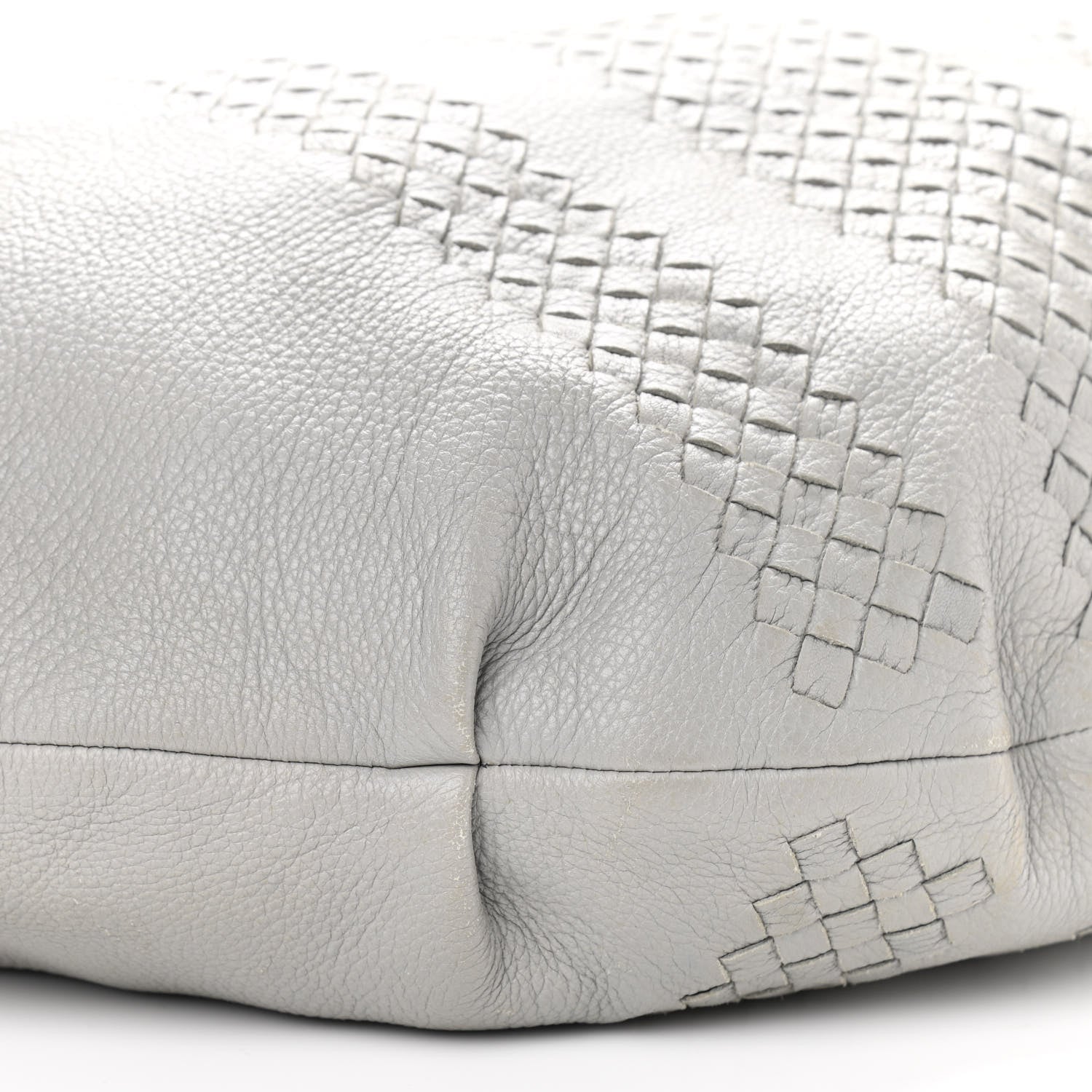Bottega Veneta Cervo Deerskin Intrecciato Hobo Light Grey 8 of 10