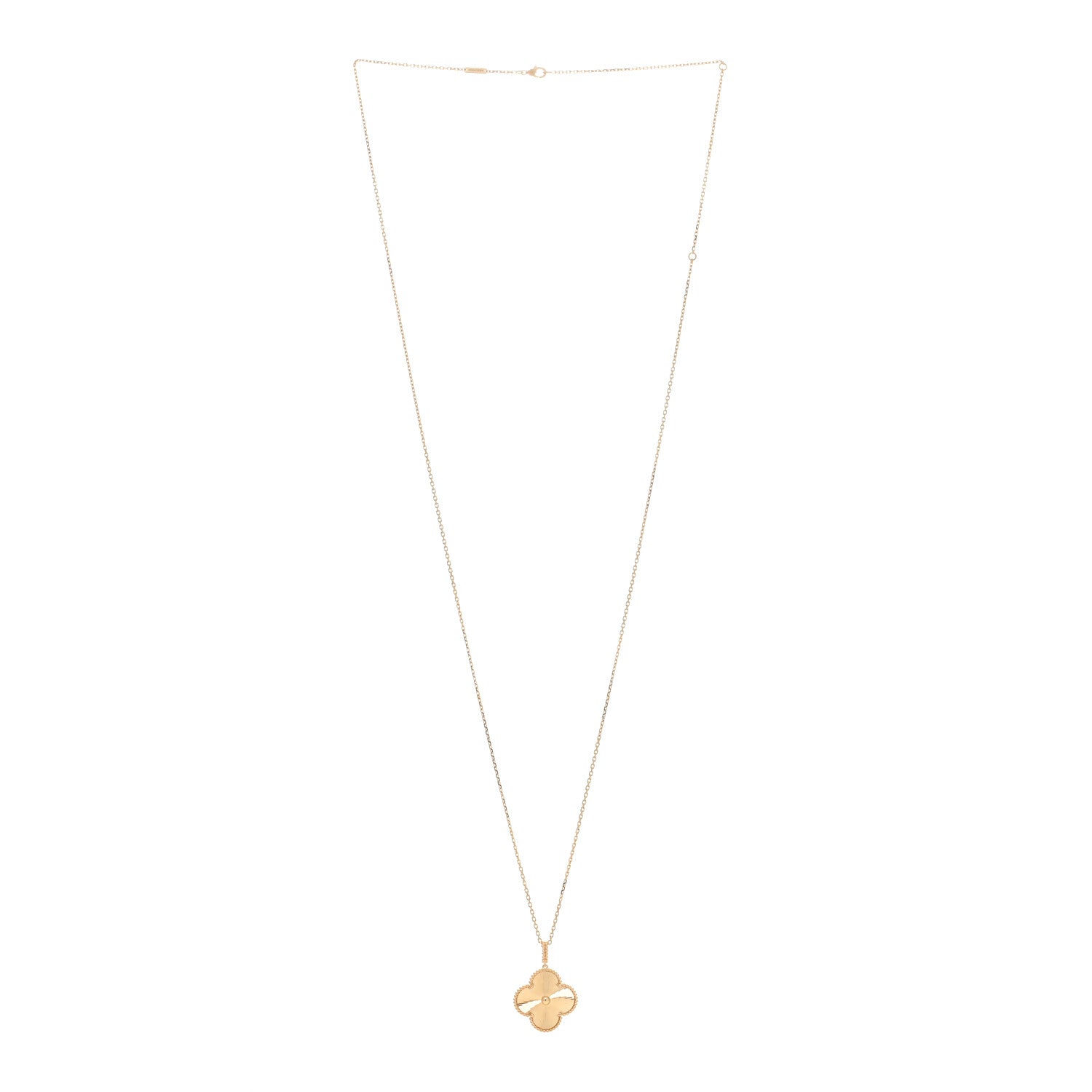 Van Cleef & Arpels VAN CLEEF & ARPELS 18K Yellow Gold Guilloche Magic Alhambra Long Necklace 2 of 4