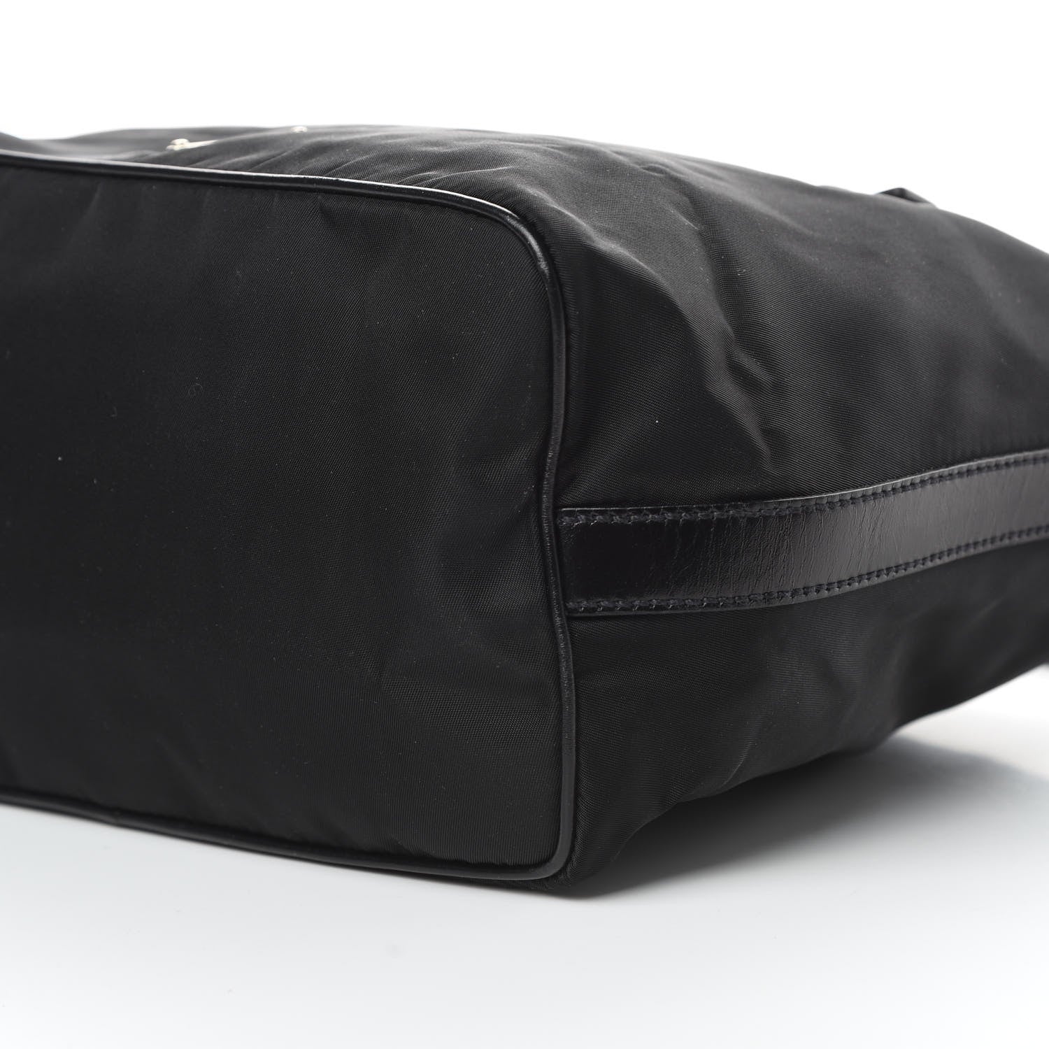 Prada Tessuto Nylon Vitello Hobo Black 10 of 10