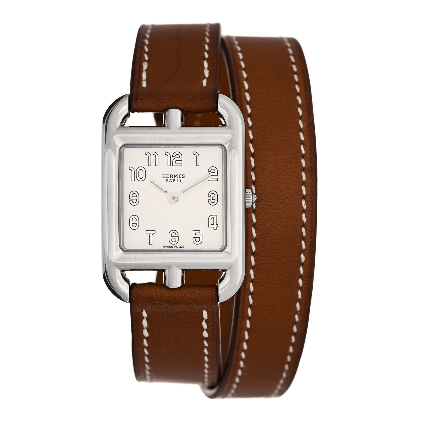 Stainless Steel Barenia 23mm Cape Cod Double Tour Quartz Watch Fauve