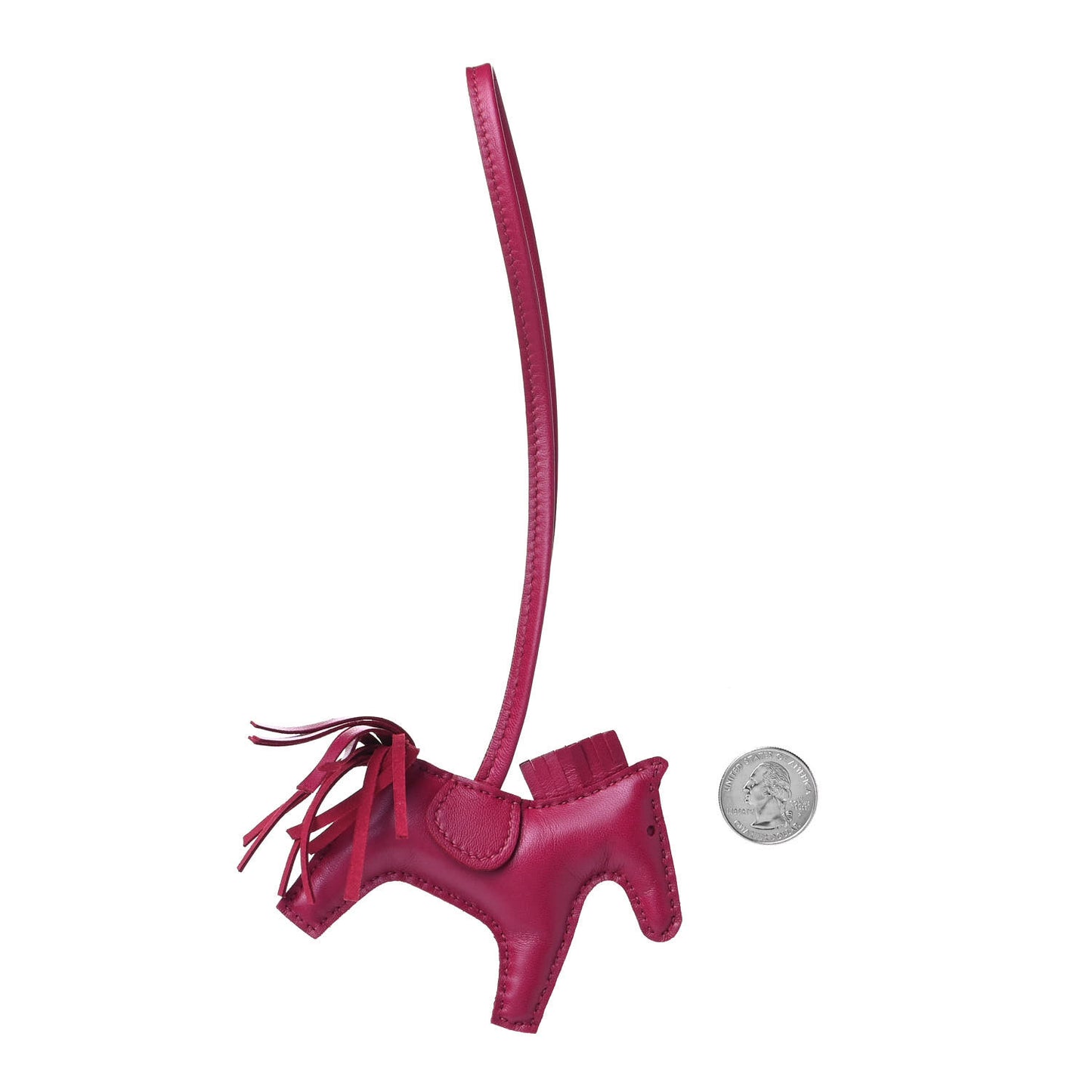 Milo Lambskin Grigri Rodeo Horse Bag Charm PM Rubis