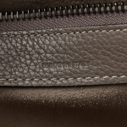 Celine Drummed Calfskin Micro Luggage Souris 7 of 12