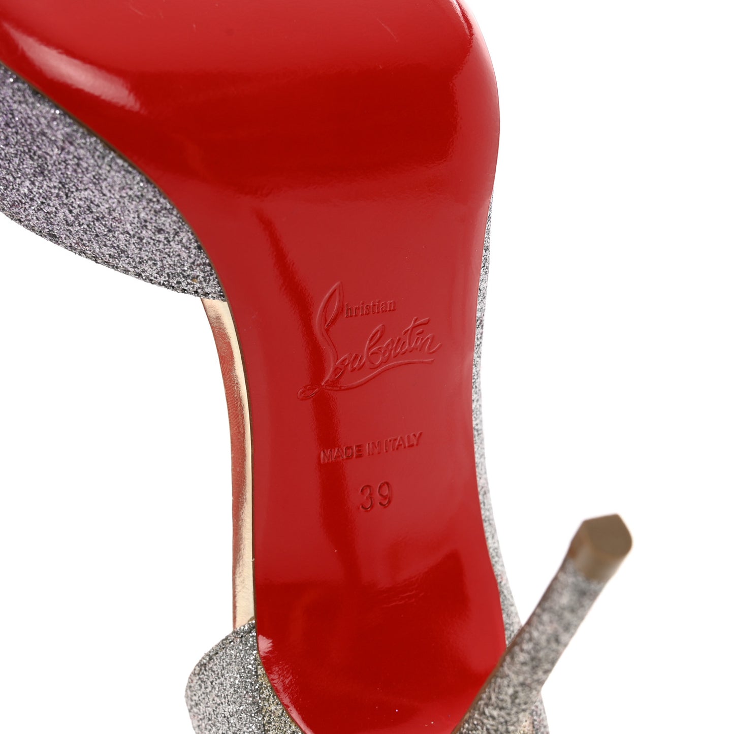 Mini Glitter Degrade Specchio Iriza 100 Pumps 39 Drage Light Gold